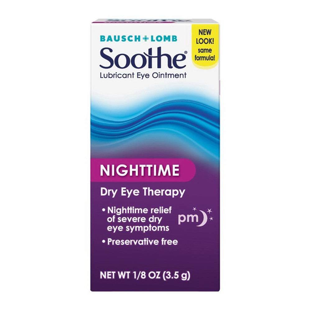 Bausch And Lomb Moisture Eyes Soothing Nighttime Dry Eye Relief, Preservative Free, 0.12 Oz